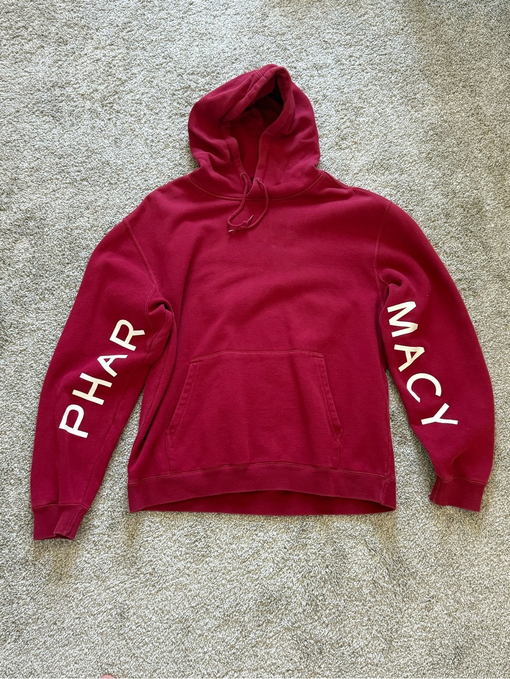 Pharmacy Boardshop Diamond Logo Pullover Hoodie Maroon Size L